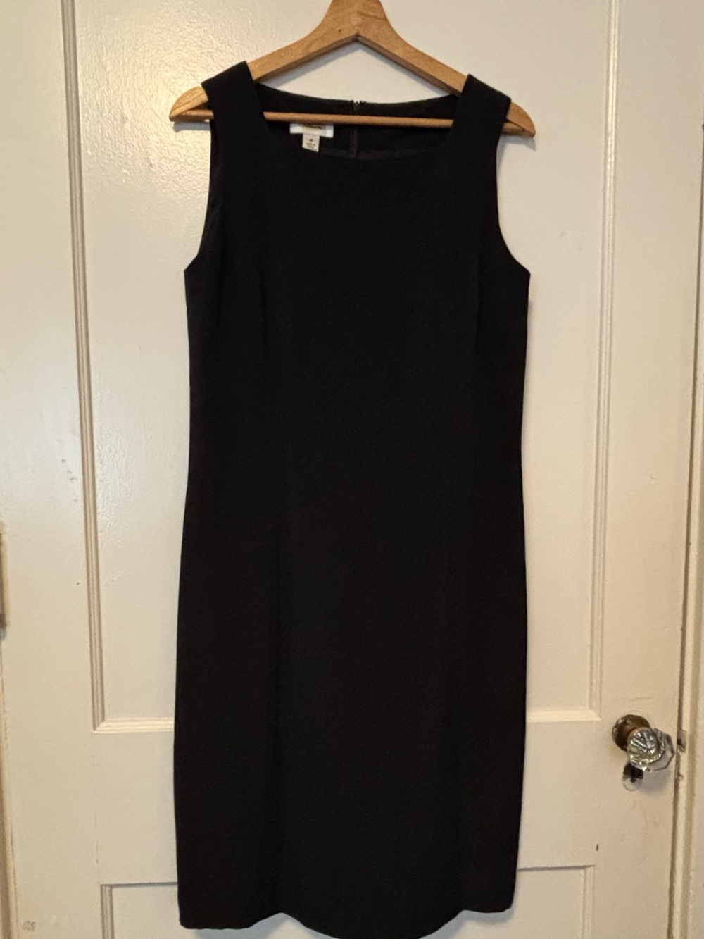 Talbots Black Midi Sheath Dress